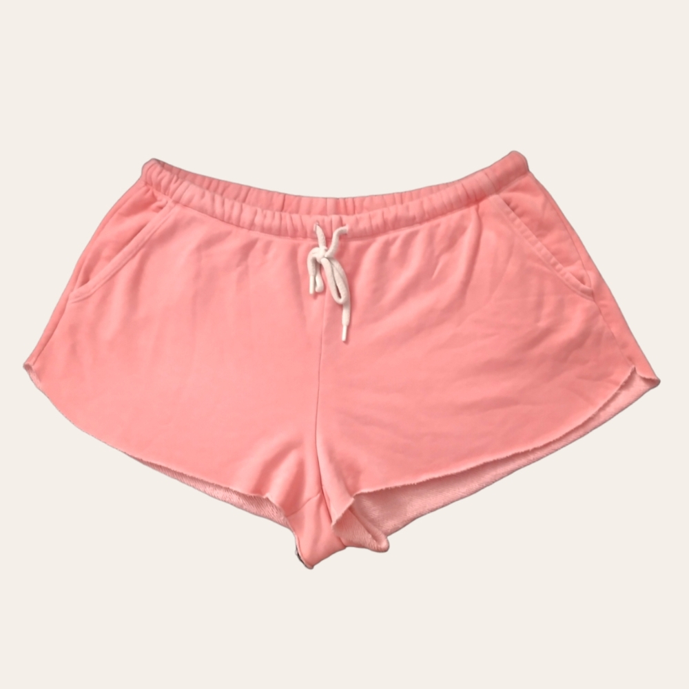 Aerie Pink Drawstring Terry Cloth Drawstring Shorts